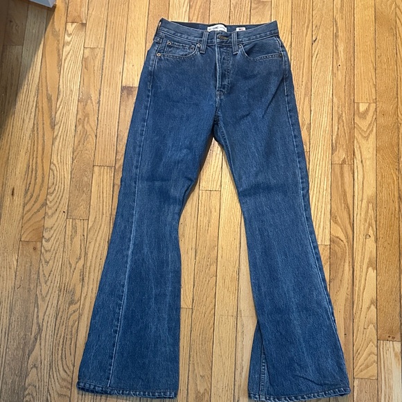 Re/Done Dark Blue Flare Jeans